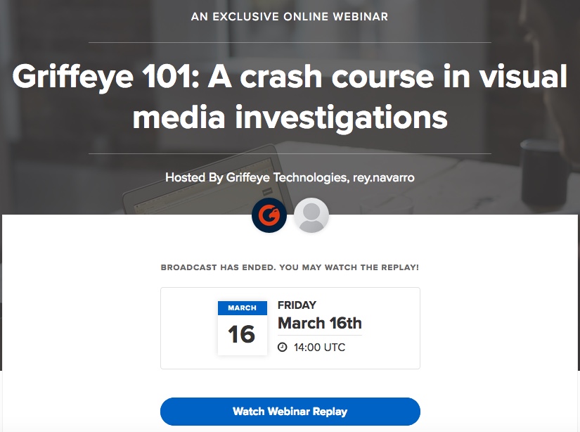 Webinar by Griffeye